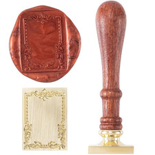 Photo Frame Wax Seal Stamp Kit, Vintage Brass Sealing Wax Stamps Head  Removabl