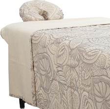 ForPro Premium Designer Flannel 3-Piece Massage Sheet Set, Island Tranquility,