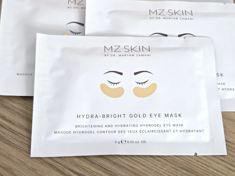 MZ Skin Hydra-Bright Gold Eye Mask Brightening Hydrogel 5 X 3g New RRP £80 - Image 2 of 4