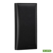 CASMONAL Premium Leather Checkbook Cover for Men and Women Checkbook Holder...