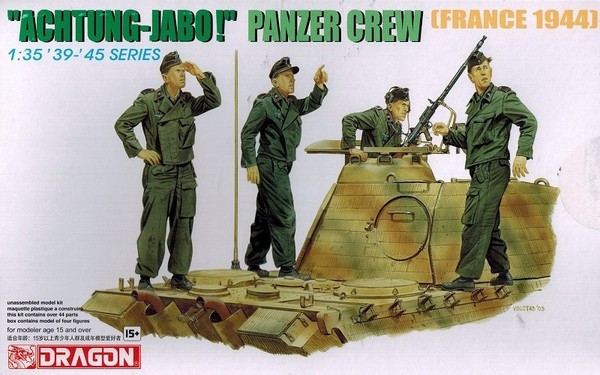 Dragon 6191 - Achtung Jabo Panzer Crew France 1944 - - 39 - 45 Series - 1:35-image