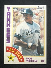 1984 Topps #402 Dave Winfield