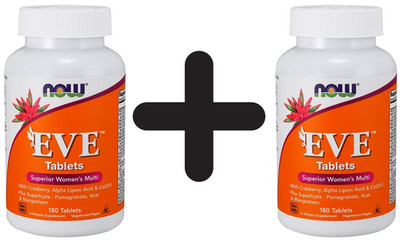 2 x NOW Foods Eve Superior Women's Multi - 180 tabs (277,64 EUR/kg)