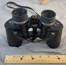 Vintage Binolux Binoculars 7x35 Extra Wide Angle 525 ft 1000 yds With Case