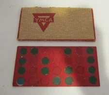 Vintage WWI YMCA Military Soldier's U.S. TRENCH CHECKERS Set