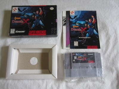 Castlevania: Dracula X (SNES) Super Nintendo CIB Complete 1995 Konami RARE