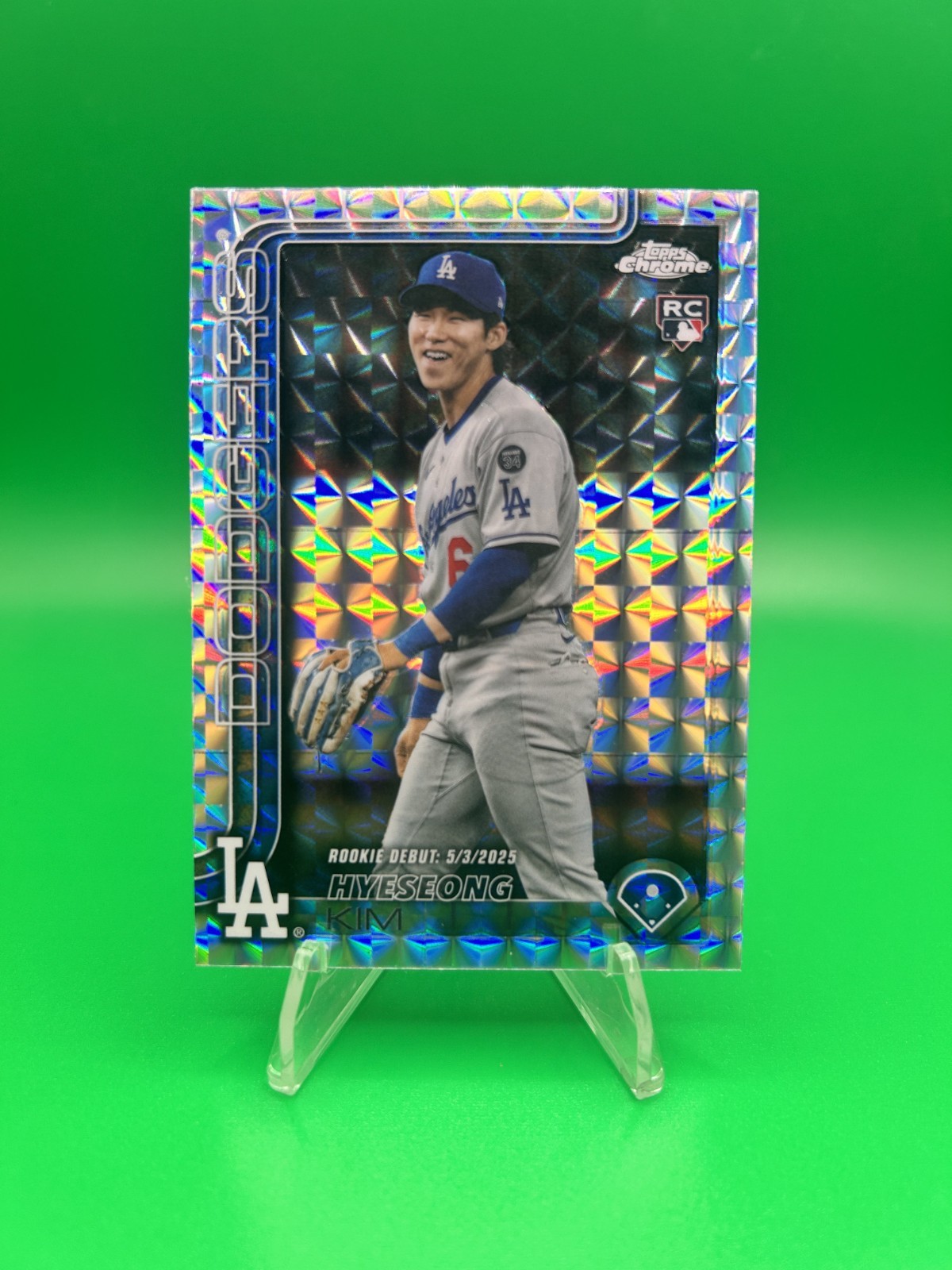 2025 Topps Chrome Update Hyeseong Kim RC Geometric Refractor #USC149 Dodgers