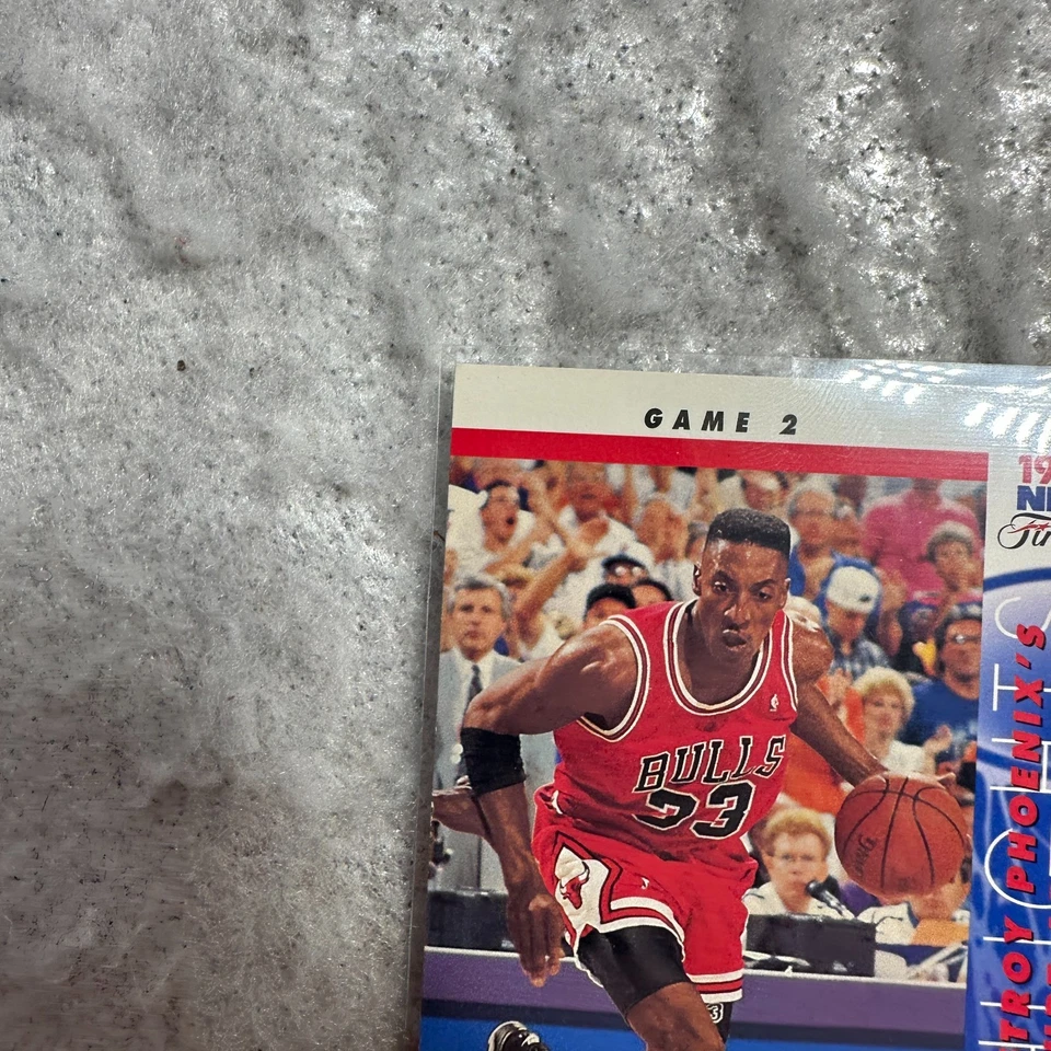 1993-94 Upper Deck 1993 NBA Finals Game 2 Card Scottie Pippen #199 Chicago Bulls - Image 3 of 4