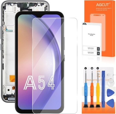 AGCUT Bildschirm Ersatz für Samsung Galaxy A54 5G A546 LCD Display Schwarz Incell