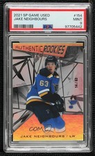 2021 SP Game Used Authentic Rookies 14/63 Jake Neighbours #154 PSA 9 MINT 0rb9