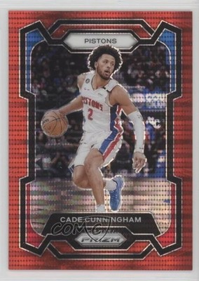 2023-24 Panini Prizm Red Seismic Prizm 180/299 Cade Cunningham #11 1u50