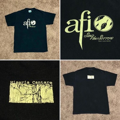 AFI Sing The Sorrow / Miseria Cantare Shirt   Small   2003 Cinder Block Vintage