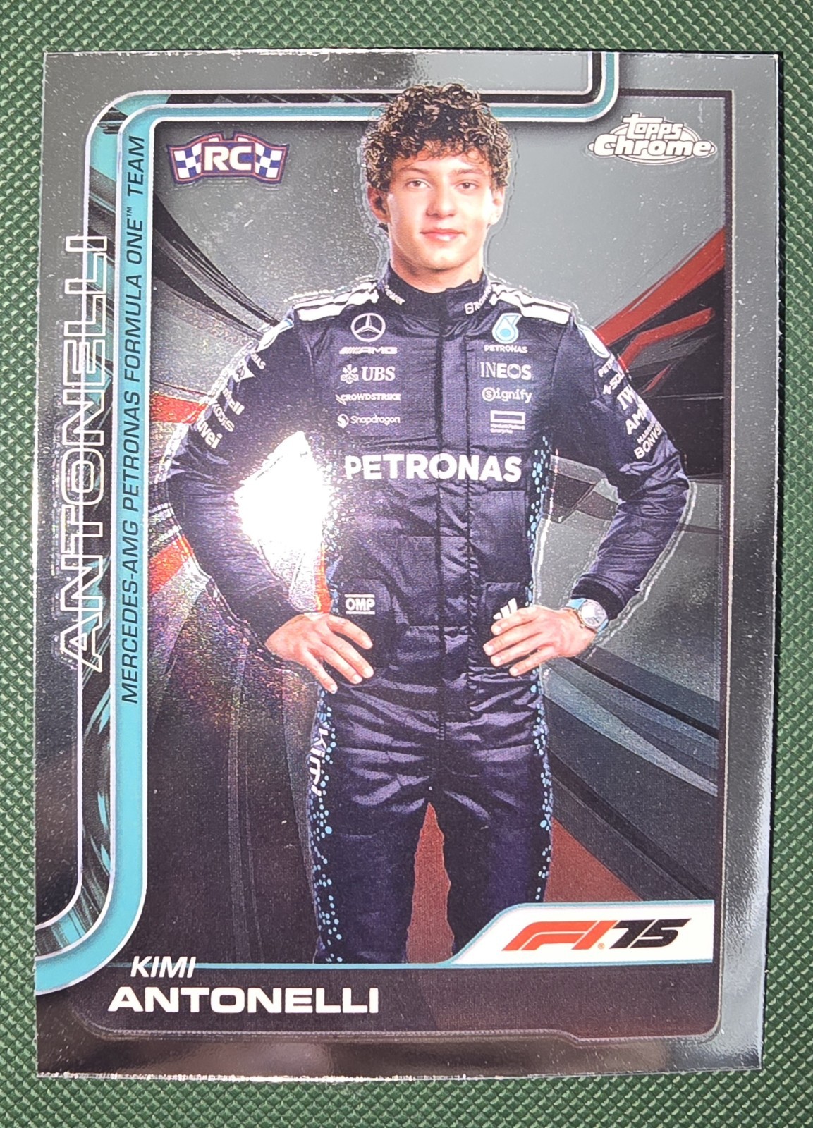 2025 Topps Chrome F1 Kimi Antonelli #8 RC Base Formula 1