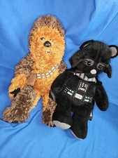 Build a Bear Star Wars Chewbacca  Darth Vader 18  /16  Plush BAB Vintage