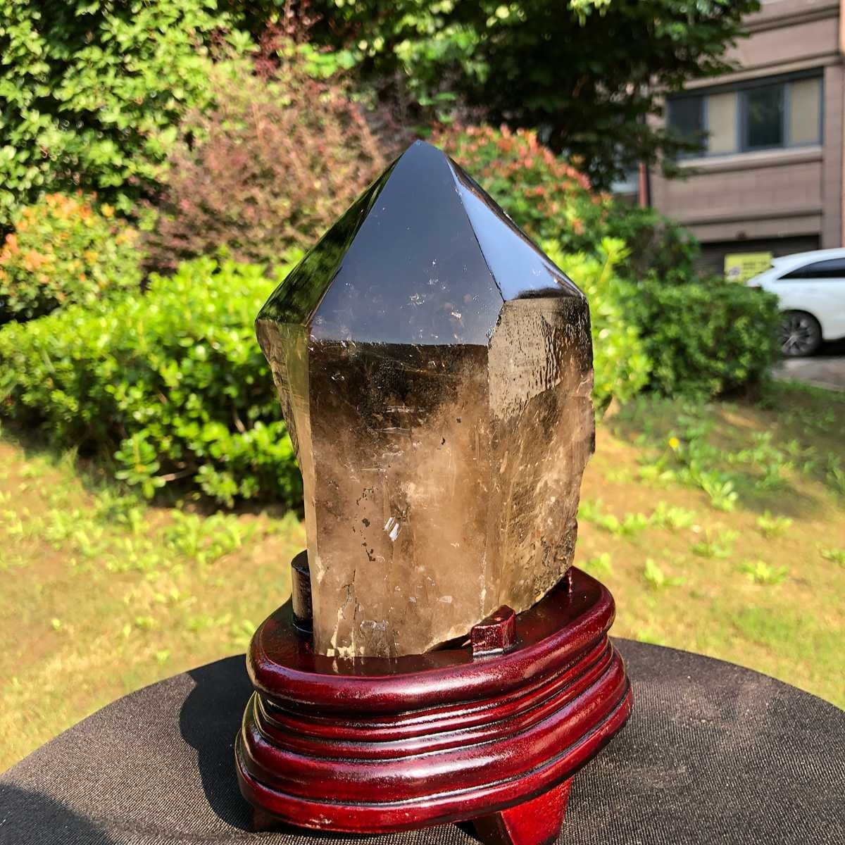 5.45LB Natural Black Crystal Quartz Mineral Specimen Healing Reiki 2503