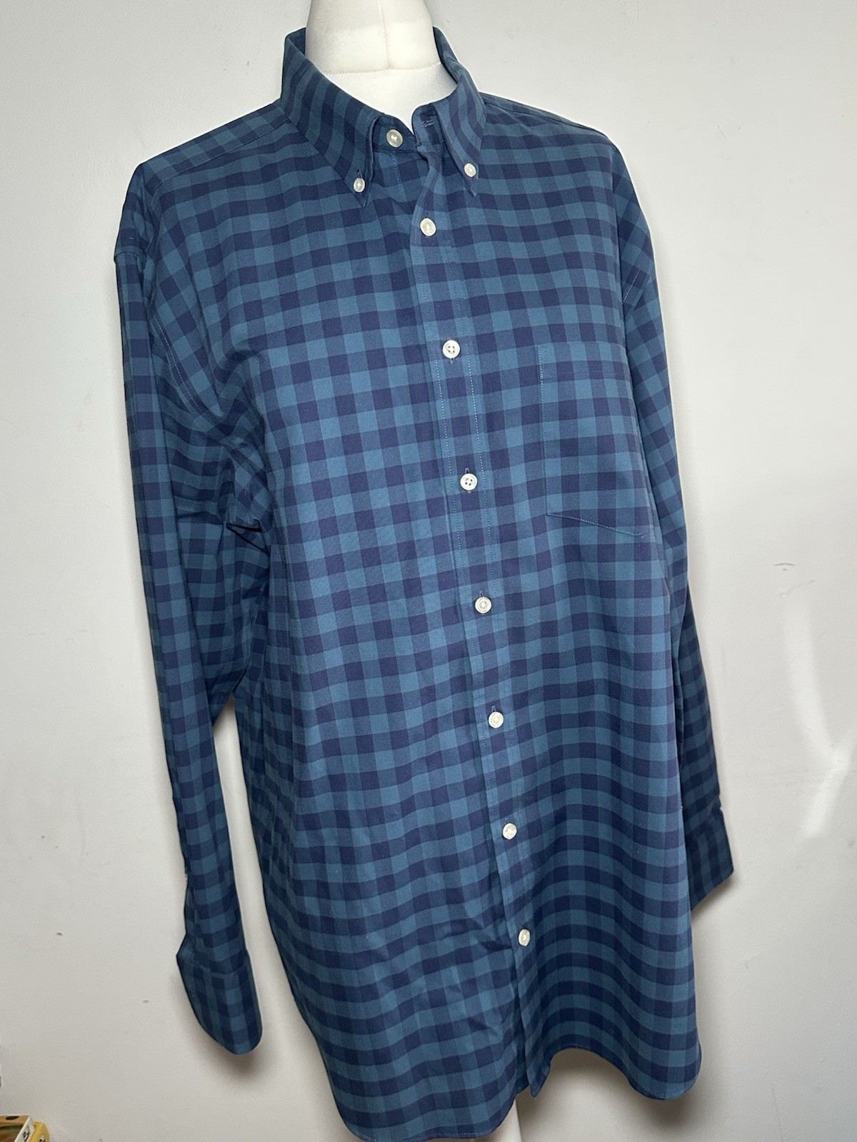 Charles Tyrwhitt Herren Langarm Hemd XL Bügelfrei Classic Pit Check Muster Charles Tyrwhitt Herren Langarm Hemd XL Bügelfrei Classic Pit Check Muster