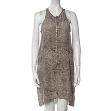 Ramy Brook 100% Silk Made in USA Giraffe Print Sleeveless Dress XS