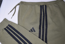 adidas Large Mens Cotton Blend Fleece Joggers...
