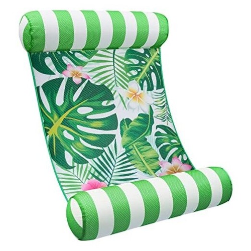 Pool Floats for Adults - Inflatable Water Hammock Fabric Mesh Pool ...