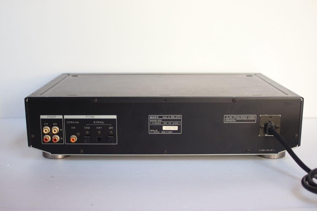 Sony MDS-JE700 MiniDisc MD Deck Recorder Player Black Hi-Fi Japan