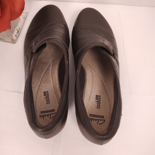 Chaussures confort à enfiler Clarks Everlay Iris femme 9 M cuir marron - Photo 6/8