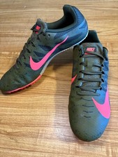 Nike Zoom Rival S9 Racing Sprinting Track Shoes Spikes Green Carmine Men's 10