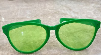 Party Glasses Plastic Funky Eyewear Green Costume Novelty Sun