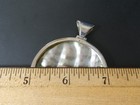 Vintage 925 Abalone Sterling Silver 19g Pendant 2" wide — photo 3