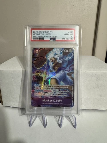 2025 One Piece 2nd Anniversary Set - Monkey.D.Luffy OP05-119 Alt Art PSA 10
