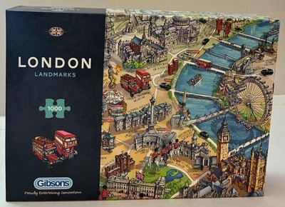 1000-TEILIGES London Wahrzeichen GIBSONS PUZZLE.  NEU UNGEÖFFNET