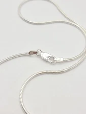 Rishi Alexander 925 Sterling Silver 1.5mm 16" Snake Chain Necklace