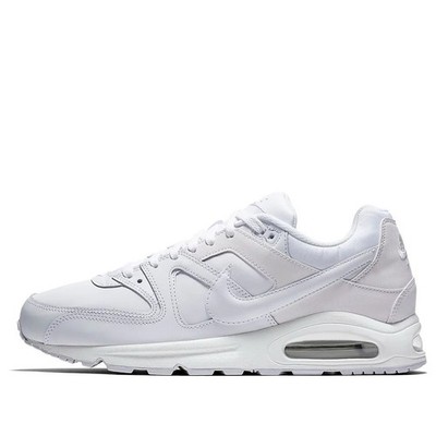 Nike Air Max Command Leather Triple White Running Shoes 749760-102 Men's Sizes