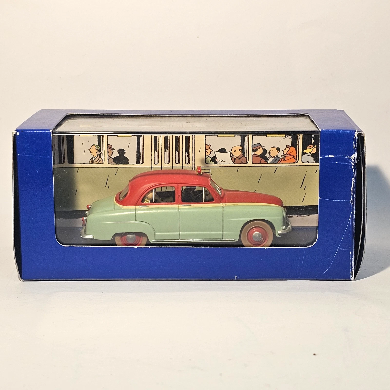 Voiture Miniature Tintin Le taxi Simca de L'Affaire Tournesol 1954