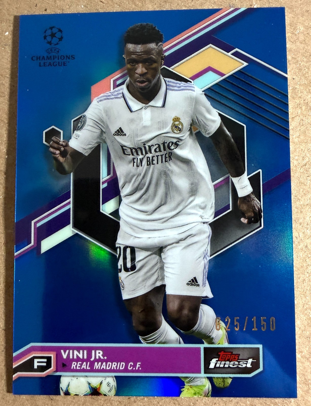 VINICIUS JR.  2022-23 Topps Finest Blue Foil  /150