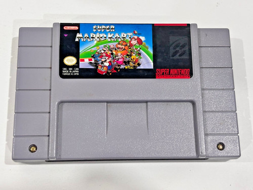 Super Mario Kart 1991 SNES Authentic Tested & Working Very Good Condition!