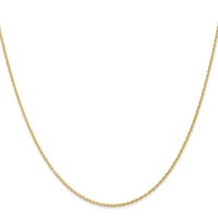 14K Solid Gold Rope Chain 20 Inch 5Mm 14K Yellow Gold Rope Chain Necklace, 3 mm