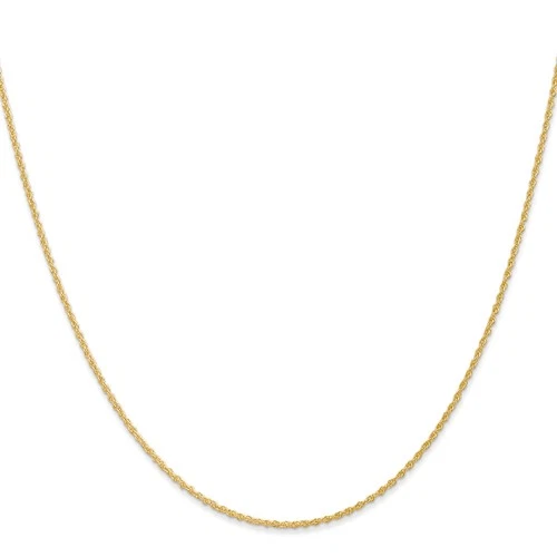 14K Solid Gold Rope Chain 20 Inch 5Mm 14K Yellow Gold Rope Chain Necklace, 3 mm