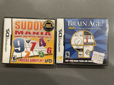 Nintendo DS Brain Age 2 AND Sudoku Mania  - new, unopened!!