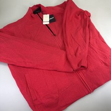 Proquip Golf Ladies Pink Full Zip Lined Sweater. Size XXL 46” Bust