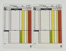 B+D football game note cards after Wolfgang Kling - foldable, 12x8 cm