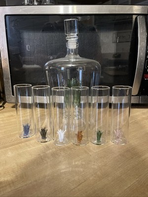 Bezrat barware Tequila Decanter and shot glass set