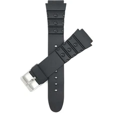 Bandini Black Sports Rubber Watch Strap