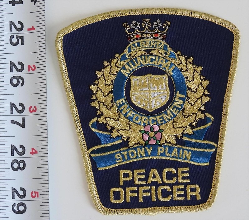 CANADA Alberta Stony Plain Municipal Enforcement  peace officer patch,
