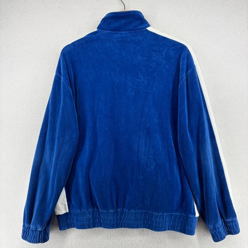FILA Tracksuit Mens M Velour Full Zip Jacket Sweatpants Set Blue Vintage - Picture 6 of 24