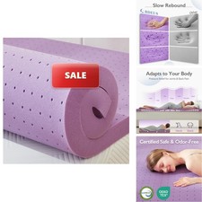 BDEUS 3 Inch Mattress Topper, Cooling Gel Memory Foam Bed Topper Pressure