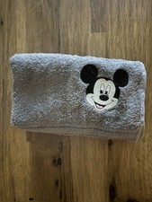 Asciugamano Topolino viso carino ricamo design qualità morbida grigio 