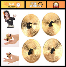 2 Pairs American Belly Dance Finger Zills Cymbals Sagats - 4 Pcs Set