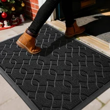 Yimobra Outdoor Mats for Front Door 29.5x17, All-Season Waterproof Doormat Outdo