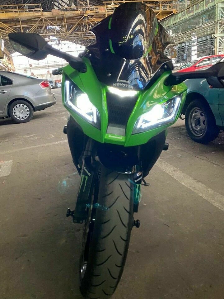 1X Faro LED COMPLETO para Kawasaki Ninja ZX10R ZX10RR 2016-2020 Moto Verde Foto 4 de 4