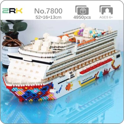 4950pcs Ocean Liner Cruise Building Block Set Model Kit Brick Gift Education Toy